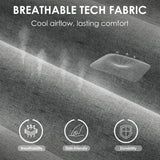 [Grey] Breathable tech fabric on Xstriker ergonomic chair ensures airflow, skin-friendly texture, and long-lasting durability.