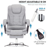 [Grey Linen] Swivel riser recliner chair UK with 10 cm height adjustment for customizable comfort and support.