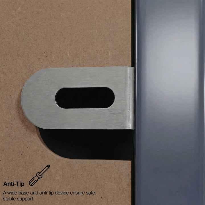 [Blue] [Blue] Haven 6-drawer chest steel anti-tip bracket mounted on rear panel for wall fixing