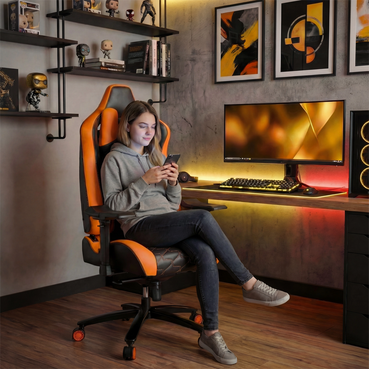 [Black + Orange]